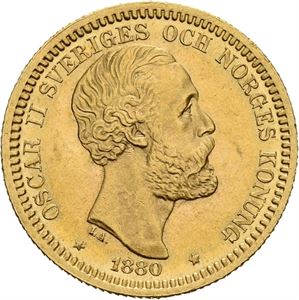 OSKAR II 1872-1907. 20 kronor 1880