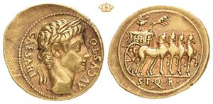 Augustus, 27 BC-AD 14. AV aureus (22,5 mm; 7,85 g)