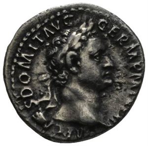 DOMITIAN 81-96, denarius, Roma 92-93 e.Kr. R: Minerva stående mot høyre