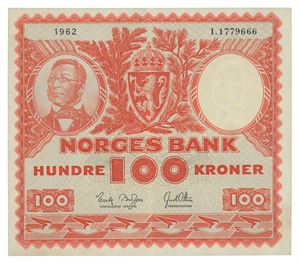 100 kroner 1962. I.1779666