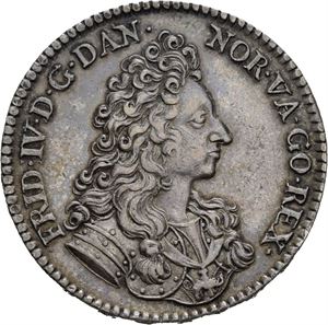 FREDERIK IV 1699-1730. 4 mark 1700. S.7