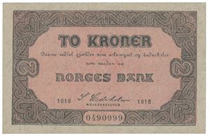 2 kroner 1918