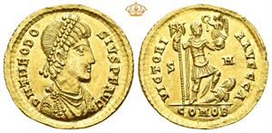 Theodosius I. AD 379-395. AV solidus (4,46 g).