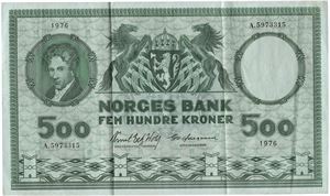 500 kroner 1976. A5973315