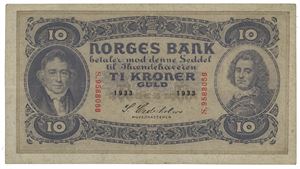 10 kroner 1933 S