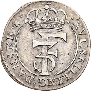 FREDERIK III 1648-1670, CHRISTIANIA, 1 mark 1669. S.43