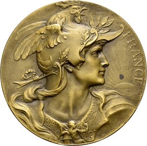 Latham medaljen 1928. Bronse. 50 mm. Små flekker/minor spots
