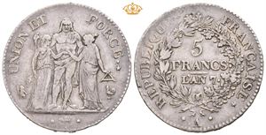 5 francs år 7A (=1798)