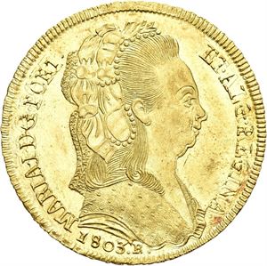 Maria I, 6400 reis 1803. Rio