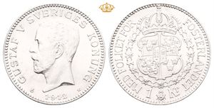Sweden. Gustav V, 1 krona 1912