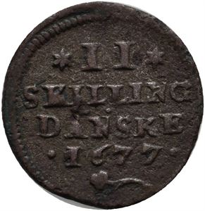 2 skilling 1677