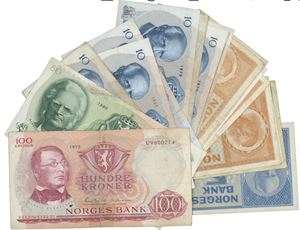 Liten samling med sedler