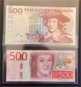 Sverige 500 kronor 2002 og 2015