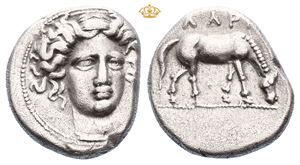 THESSALY, Larissa. Circa 356-342 BC. AR drachm (5,88 g)