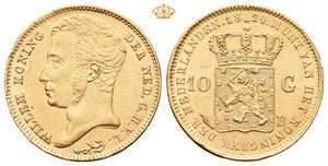 Netherlands. Willem I, 10 gulden 1824. Brussel