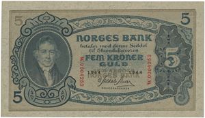 5 kroner 1944. W.0004253.