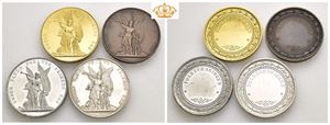 Folkevæbningen 1889. Lott 4 medaljer