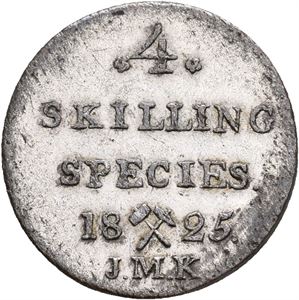 Carl XIV Johan, 4 skilling 1825