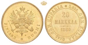 Alexander II, 20 markkaa 1880