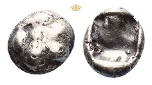 KINGS of LYDIA. Ardys - Alyattes. Circa 635-563 BC. EL myshemihekte 1/24 Stater (0,48 g)