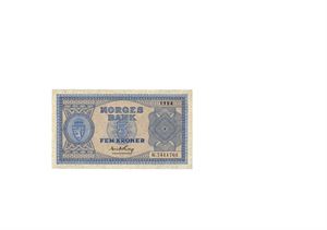 5 kroner 1954. K7411761