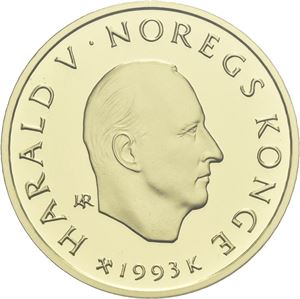 1500 kroner 1993. OL mynt nr.3