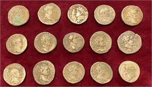 # 5: Lot of 15 tetradrachms of Vespasian from Antioch.