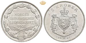 2 kroner 1907, med gevær