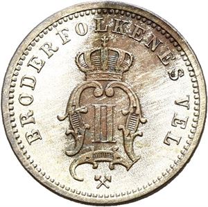 OSCAR II 1872-1905, KONGSBERG, 10 øre 1878