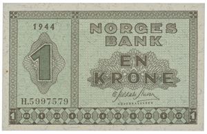 1 krone 1944. H.5997579