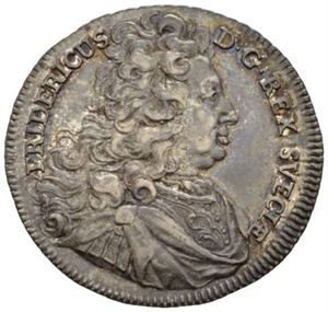 Fredrik I, 1/4 riksdaler 1723. Ex. Harald Salvesen