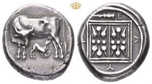 ILLYRIA, Dyrrhachium. Circa 400-370 BC. AR stater (10,91 g)