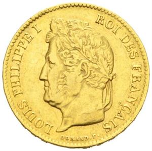 Ludvig Philip, 40 francs 1834 A.