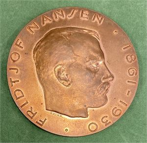 Fridtjof Nansen 1861-1930. Rui. Bronse. 60 mm