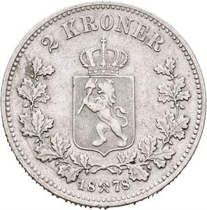 Oscar II. 2 kroner 1878