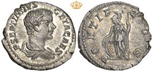 AR Denarius, AD 205-208