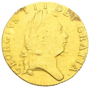 George III, 1/2 guinea 1794. Har vært anhengt/has been mounted.