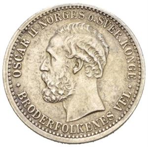 50 øre/15 skilling 1874.