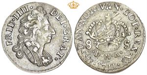 8 skilling 1711. S.10