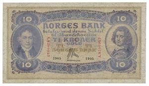 10 kroner 1905. A9300957