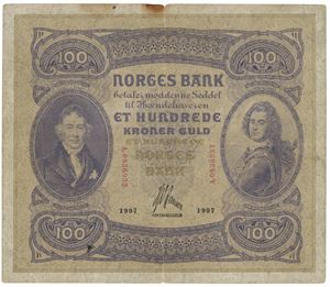 100 kroner 1907. A.0836932.