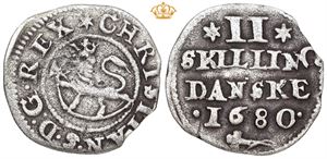 2 skilling 1680. S.43