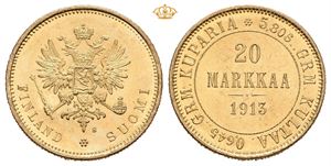 Nikolai II, 20 markkaa 1913