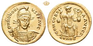 Honorius. AD 393-423. AV solidus (4,43 g).