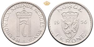 1 krone 1956. Prakteksemplar/choice
