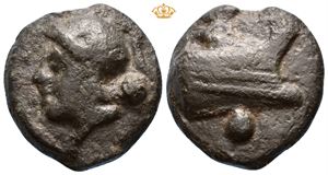 LATIUM, Rome. Circa 225-217 BC. Æ aes grave uncia (24,33 g).
