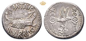 The Triumvirs. Marcus Antonius. AR denarius (3,52 g)