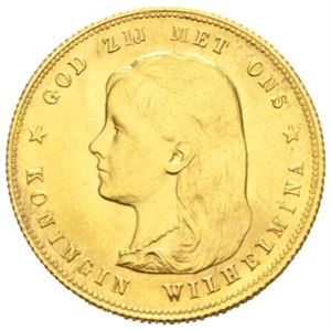 Wilhelmina, 10 gulden 1897.