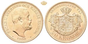 Oskar II, 20 kronor 1900
