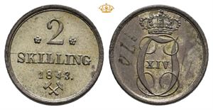 2 Skilling 1843